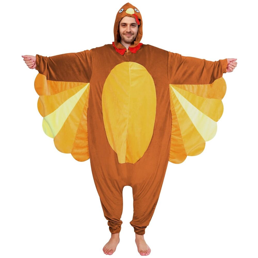 2542 Turkey Onesie Thanksgiving Turkey Costume and , Unisex Onesie Pajamas